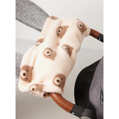 Buy Cream Borg Fleece Bear Printed Pram Hand Muff One Size | Coats and jackets | Argos