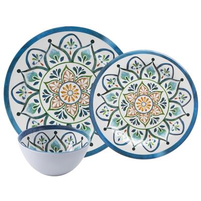 Safdie & Co. Mosaic Melamine Dinnerware 12PC Set - Walmart.ca
