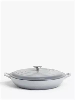 John Lewis Cast Iron Shallow Casserole