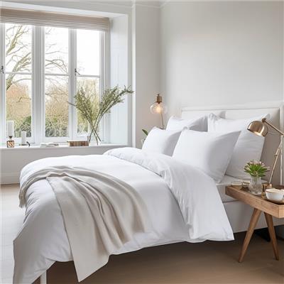 Egyptian Cotton 500 Thread Count Sateen Luxury Duvet Cover and Four St – Hampton & Astley