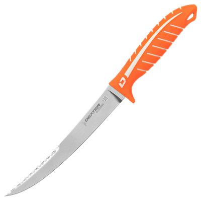 Dexter Outdoors Dextreme Dual Edge Flexible Fillet Knife with Sheath - Orange - 8''