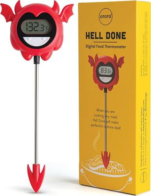 Amazon.com: OTOTO Hell Done Halloween Meat Thermometer Digital - Spooky Food for Cooking, for Meat, Digital, Cooking Gifts, Cute Kitchen Gadgets : Hom