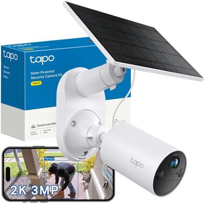 Tapo TC82 KIT 2K 3MP Battery Solar Security Camera Outdoor, Maintenance-free, Colour Night Vision, Outdoor Camera No Monthly Fee, Smart Person Detecti