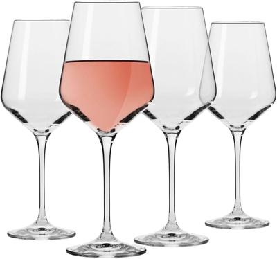 Amazon.com | Krosno Large White Wine Glass | Set of 4 | 13.2 oz | Avant-garde Collection | Perfect for Home, Restaurants and Parties | Dishwasher Safe
