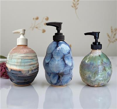 Ceramic Soap Dispenser Handmade Pottery Soap Pump Decorative Kitchen Sink Accessory Bathroom Refillable Lotion Bottle Artisan Decor - Etsy Canada