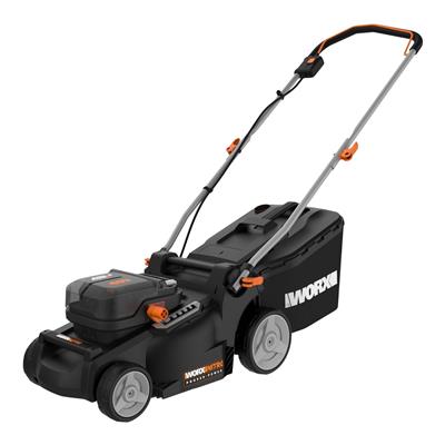 Worx WG737 Nitro™ 40V PowerShare™ 2-in-1 Brushless Cordless Push Poly Mower, 16-in with (2) PowerSha