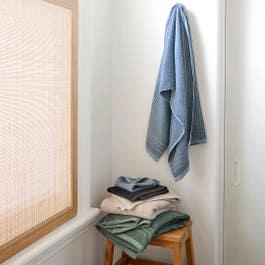 Egyptian Retreat Bath Sheet - Denim Blue