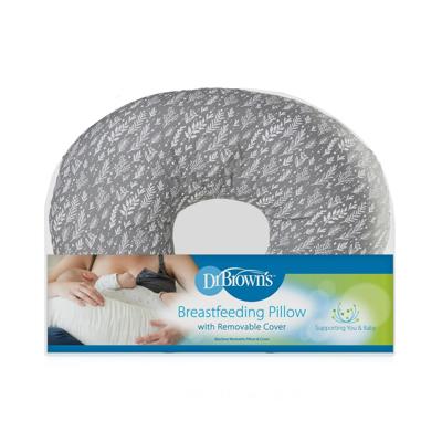 Dr. Browns Breastfeeding Pillow with Removable Cover for Nursing Mothers, Machine Washable, Cotton Blend, Grey, Grey - Walmart.ca