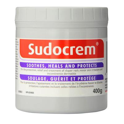 Sudocrem® Healing Cream - 400 g Tub - Diaper Rash | Minor Skin Irritations | Incontinence Dermatitis Cream, Recommended by pediatricians, dermatologis