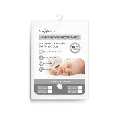 Snuggletime percale 100 cotton sheet standard cot 327