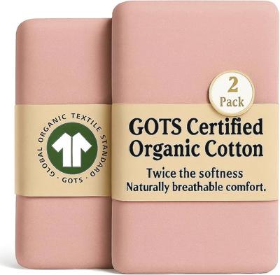 GOTS Certified Organic Next to Me Crib Sheets – Ultra-Soft 200 GSM Organic Turkish Cotton – Luxurious, Breathable & Temperature Regulating Baby Fitted
