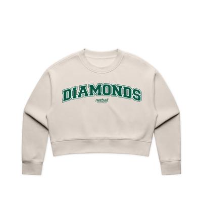 Varsity Cropped Sweater – Netball Australia