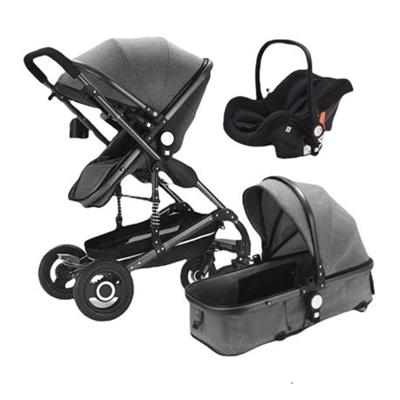Multi-functional Baby Pram Stroller Foldable Pram with Car Seat Bassinet