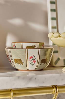 Millie Stoneware Yogurt Bowl | AnthroHome Cow