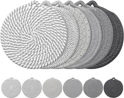 Amazon.com: PUPILLEMON 7 Trivets for Hot Dishes, 6 Pack Trivets for Hot Pots and Pans | Cotton Hot Pads for Kitchen Counter and Countertops, Trivets f