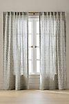 Irena Cotton Linen Floral Curtain | Anthropologie