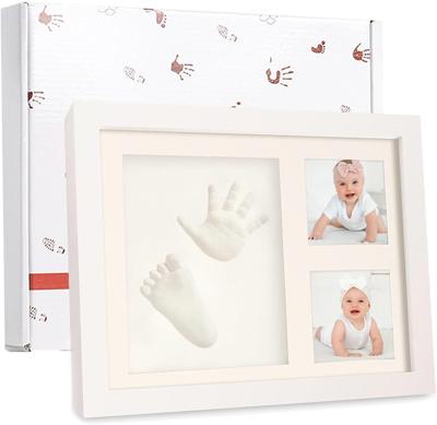 Baby Handprint & Footprint Kit - Newborn Baby Girls & Boys Photo Frame, Shower Gift, Memory Art for Nursery Decor : Amazon.co.uk: Baby Products