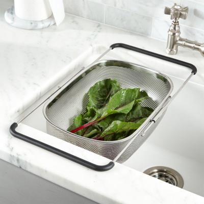 Over-The-Sink Mesh Colander + Reviews | Crate & Barrel
