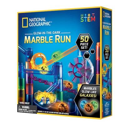 National Geographic™ 50-Piece Glow-in-the-Dark Marble Run | Michaels