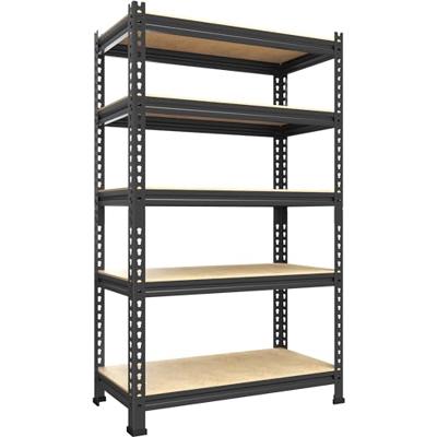 PrimeZone Storage Shelves 5 Tier Adjustable Garage Storage Shelving, Heavy Duty Metal Storage Utility Rack Shelf Unit for Warehouse Pantry Closet Kitc