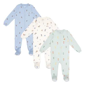 Pekkle Infant Organic Cotton Sleeper, 3-pack