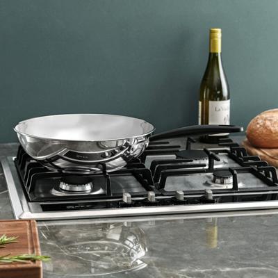 Gourmet Stainless Steel Wok Uncoated | ProCook