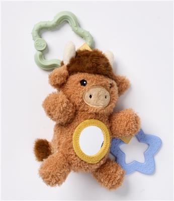 Oscar & Florri Highland Cow Pram Toy | Baby Bunting AU