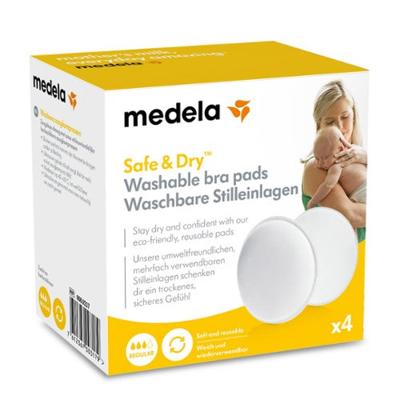 Medela Safe & Dry Washable Bra Pads (4-Pack) - babyandme.ca – babyandme.ca Kelowna Store