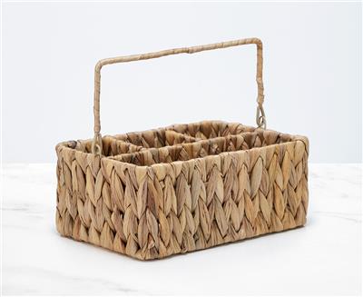 Water Hyacinth Cutlery Storage Basket