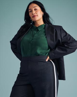 Cooling Stretch Cupro Artist Shirt - Forest Green – Universal Standard