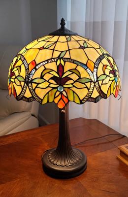 Amora Lighting AM313TL16B Tiffany Style Multi-Color Table Lamp 23 Inch