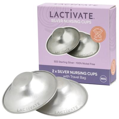Lactivate Silver Nursing Cups- Regular | Baby Bunting AU