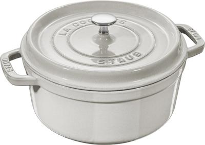 Staub - 5.2 L (5.5 QT) White Truffle Round Cocotte