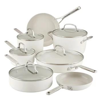 KitchenAid Hard Anodized Ceramic Cookware Set, 12-pieces | Costco