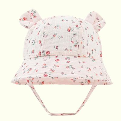 EGNMCR Toddler Hat Toddler Baby Summer Sun Protection Fashion Print Outdoor Sun-hat Cute Bear Ears Sunscreen Hat Cap Girl Server - Walmart.ca