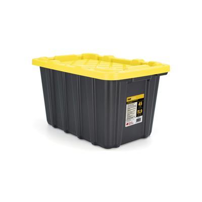 Tuff StoreTM 45L (11.9 gal.), Heavy Duty - Safety Yellow & Carbon Black - Walmart.ca