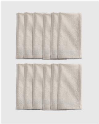 Organic Cotton Napkins (Set of 12) in Light Blue