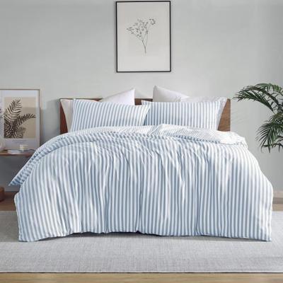 Radisson Home Blue Stripe Frankie Quilt Cover Set | Temple & Webster