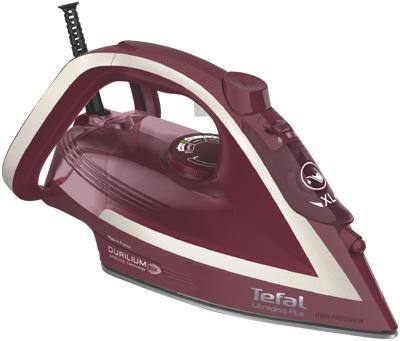 Tefal UltraGliss Anti-Calc Plus Steam Iron Gamay and Silver (Red) FV6845
