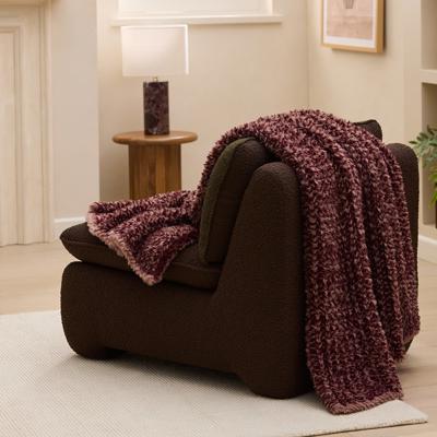 Munich Feather Yarn Berries Throw | Adairs
