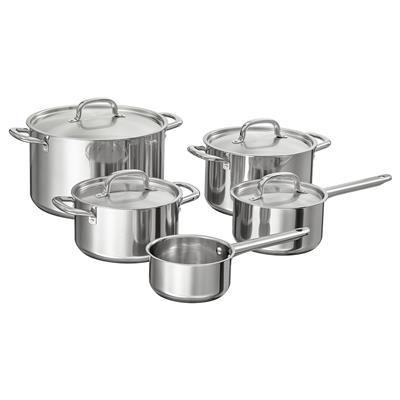 IKEA 365  9-piece cookware set, stainless steel - IKEA CA