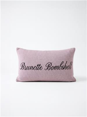 BRUNETTE BOMBSHELL pillow