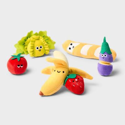Plush Food Play Set - Gigglescape™: Kitchen Toy for Toddlers, Includes Play Vegetables & Fruit, 18 Pieces : Target