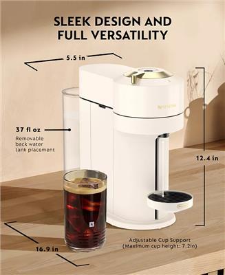 Nespresso Vertuo Next Premium Coffee and Espresso Maker with Aeroccino Bundle - Macys