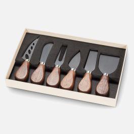 Walnut Handled Cheese Knives, Set of 6 | Linen Chest