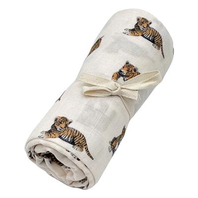 Milinane - Blanket in organic cotton muslin - White | Smallable