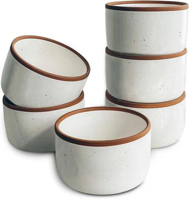 Amazon.com: Mora 6oz Ceramic Ramekins, Set of 6 - Oven Safe Baking Dishes for Pudding, Creme Brulee, Souffle, Dip, Custard, Ice Cream: Home & Kitchen