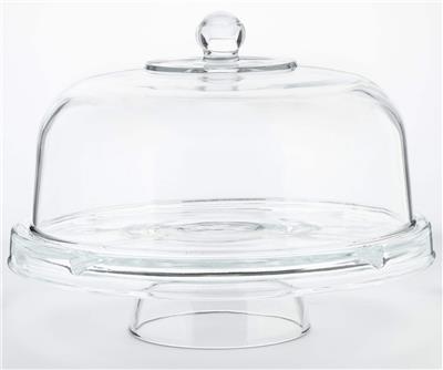 Libbey Selene 6-in-1 Server Cake Stand with Dome