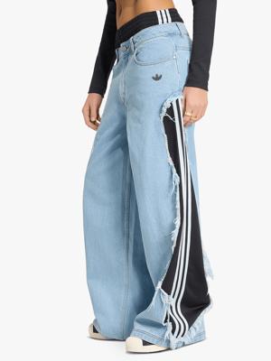 adidas Originals Womens Adilenium Firebird Denim Blue Light Pants | Bash