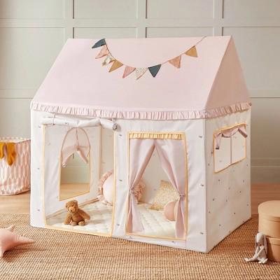 Tiny Land® Sweet Citrus Kids Play Tent – White and Pink Indoor Playhouse : Target